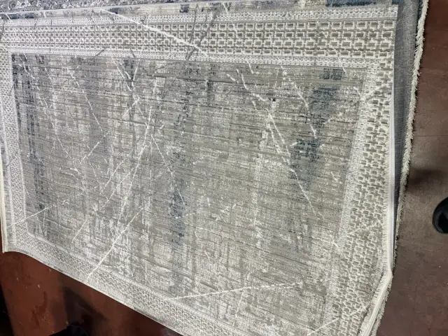 Modern spot halı gri mavi